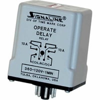 Time Mark Corporation Relay; SSR; Timing; On Delay; DPDT; Cur-Rtg 10A; Ctrl-V 120AC/DC; 8 Pin; 1-1023