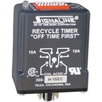 Time Mark Corporation Relay;SSR;Timing;Repeat Cycle;DPDT;Cur-Rtg 10A;Ctrl-V 120AC/DC;0.1-1 sec.