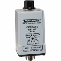 Time Mark Corporation Relay;SSR;Timing;On Delay;DPDT;Cur-Rtg 10A;Ctrl-V 120AC/DC;8 Pin;1-10 sec