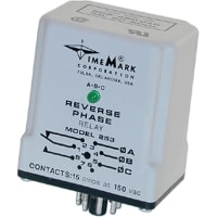 Time Mark Corporation Relay, Solid State, 3-Phase Monitor, SPDT, 10A, Ctrl-V 190-480AC, 240AC, Plug-In