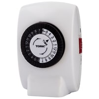 TORK Plug-In Timer, 24 Hr, Single Grounded, Outlet, 125V, 30 Min Tab, 400B Series