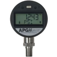 APG Digital Gauge, 2.5 in. dia, Battery Powered