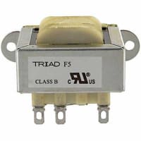 Triad Magnetics Transformer, Power, Config Bobbin, 1, Freq 50/60Hz, Pri 115VAC, Sec 24 (CT)VAC