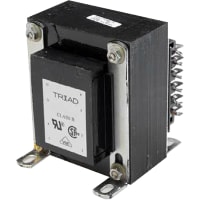 Triad Magnetics Transformer, Isolation, Bobbin, 1, Freq 50/60Hz, Pri 115/230VAC, Sec 115/230VAC