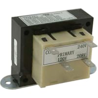 Triad Magnetics Transformer, Control, Class 2, 50VA, 120/208/240V Pri, 24V Sec, lugs