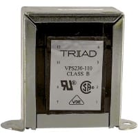 Triad Magnetics Transformer, Power, Bobbin, 1, Freq 50/60Hz, Pri 115/230VAC, Sec 115/230VAC