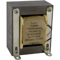 Triad Magnetics Transformer, Power, Bobbin, 1, Freq 50/60Hz, Pri 115VAC, Sec 24 (CT)VAC, UL