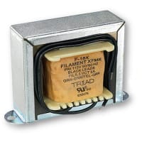 Triad Magnetics Transformer, Power, Bobbin, 1, Freq 50/60Hz, Pri 115/230VAC, Sec 24 (CT)VAC