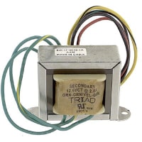 Triad Magnetics Transformer, Power, Bobbin, 1, Freq 50/60Hz, Pri 115/230VAC, Sec 12.6 (CT)VAC