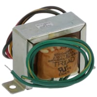 Triad Magnetics Transformer, chassis mt, pri: 115/230V, sec: 2.5V@3A, leads