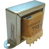 Triad Magnetics Transformer, Power, Bobbin, 1, Freq 50/60Hz, Pri 115/230VAC, Sec 12/24VAC, PCB