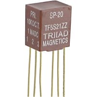 Triad Magnetics Transformer Audio Encapsulated 1 Freq 300-100000Hz Pri 0.001A Thru-Hole