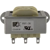 Triad Magnetics Transformer, Power, Bobbin, 1, Freq 50/60Hz, Pri 115/230VAC, Sec 28 (CT)VAC