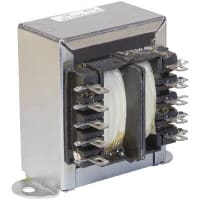 Triad Magnetics Transformer, Power, Bobbin, 1, Freq 50/60Hz, Pri 115/230VAC, Sec 5/10VAC, +30C