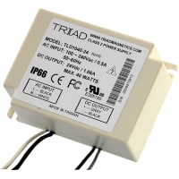 Triad Magnetics Power Supply, AC-DC, 24V, 1.67A, 100-304V In, Encapsulated, LED Driver, TLD1040 Series