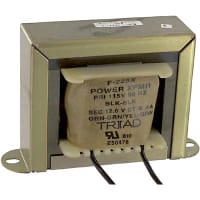 Triad Magnetics Transformer, Power, Bobbin, 1, Freq 50/60Hz, Pri 115VAC, Sec 12.6VAC, Sec 4A, UL