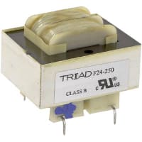 Triad Magnetics Transformer, Power, Bobbin, 1, Freq 50/60Hz, Pri 115/230VAC, Sec 12/24VAC, PCB