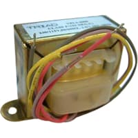 Triad Magnetics Transformer, Power, Bobbin, 1, Freq 50/60Hz, Pri 115/230VAC, Sec 10/20VAC, UL