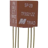 Triad Magnetics Transformer Audio Encapsulated 1 Freq 300-100000Hz Pri 0.001A Thru-Hole