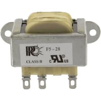 Triad Magnetics Transformer, Power, Config Bobbin, 1, Freq 50/60Hz, Pri 115VAC, Sec 28 (CT)VAC