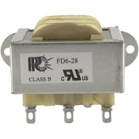 Triad Magnetics Transformer, Power, Bobbin, 1, Freq 50/60Hz, Pri 115/230VAC, Sec 28 (CT)VAC