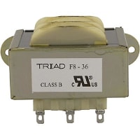 Triad Magnetics Transformer, Power, Config Bobbin, 1, Freq 50/60Hz, Pri 115VAC, Sec 36 (CT)VAC