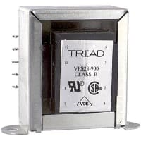 Triad Magnetics Transformer, Power, Bobbin, 1, Freq 50/60Hz, Pri 115/230VAC, Sec 14/28VAC, +30C