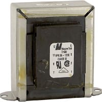 Triad Magnetics Transformer, Power, Bobbin, 1, Freq 50/60Hz, Pri 115/230VAC, Sec 18/36VAC, +30C