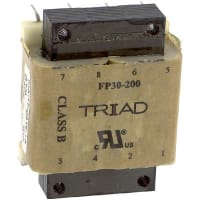 Triad Magnetics Transformer, Power, Toroidal, 1, Freq 50/60Hz, Pri 115/230VAC, Sec 15/30VAC