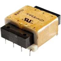 Triad Magnetics Transformer, Power, Toroidal, 1, Freq 50/60Hz, Pri 115/230VAC, Sec 10/20VAC