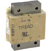 Triad Magnetics Transformer, Power, Toroidal, 1, Freq 50/60Hz, Pri 115/230VAC, Sec 15/30VAC