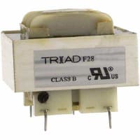 Triad Magnetics Transformer, Power, Bobbin, 1, Freq 50/60Hz, Pri 115/230VAC, Sec 14/28VAC, PCB