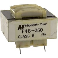 Triad Magnetics Transformer, Power, Bobbin, 1, Freq 50/60Hz, Pri 115/230VAC, Sec 24/48VAC, PCB