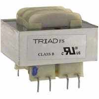 Triad Magnetics Transformer, Power, Bobbin, 1, Freq 50/60Hz, Pri 115/230VAC, Sec 14/28VAC, PCB