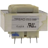 Triad Magnetics Transformer, Power, Bobbin, 1, Freq 50/60Hz, Pri 115/230VAC, Sec 6.3/12.6VAC