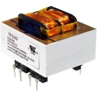 Triad Magnetics Transformer, 2.5VA, 115/230Vi, 20VCT@.12A, 10V@.24A