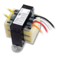 Triad Magnetics Transformer, class 2, control, leads, 120V, 50VA, 24Vo