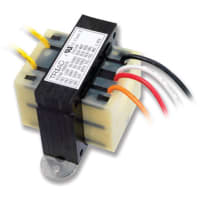 Triad Magnetics Transformer, class 2, control, leads, 240V, 50VA, 24Vo