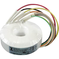 Triad Magnetics Transformer, medical grade, toroid, 50VA, 100-240VAC, 24V@2.08A/12V@4.16A