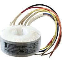 Triad Magnetics Transformer, medical grade, toroid, 100VA, 100-240VAC, 18V@5.56A/9V@11.12A