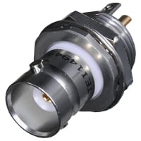 Trompeter BNC Bulkhead Jack, 50 Ohm, Insulated, Front, Solderpot, Coax 20/220 Series