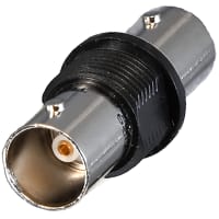 Trompeter BNC Bulkhead Jack, 75 Ohm, Insulated, Feed-through, Overmold, Coax 20/220 Series