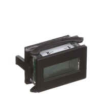 Trumeter Hour Meter, 9999999.9 LCD, AC/DC, Flush R Case, 1/4" QC, Non-Reset, 3410 Series