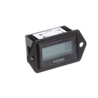 Trumeter Hour Meter, 9999999.9 LCD, AC/DC, Rectangular, 1/4" QC, w/Reset, 3410 Series