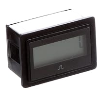 Trumeter LCD Counter, 8-digit, AC/DC input, Rectangular, 1/4" QC, w/Reset, 3400 Series