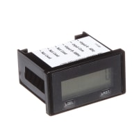 Trumeter LCD Counter, Dual Range 40/500HZ, 3-30VDC, Front Reset Programmable, 6300 Series