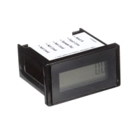 Trumeter LCD Hour Meter, 8-digit, AC/DC, Remote Reset, IP66, Dual Range, UL, 6320 Series