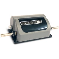 Trumeter Mechanical Counter, 6-digit, 0-999999, Full Feet, 1:1, TC, w/Reset, 3602 Series