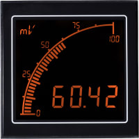 Trumeter Panel Meter, Currrent, 0-1000 A DC Shunt, 4 Digit, LCD, 12-24VAC/VDC, APM Series