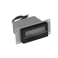 Trumeter LCD Counter, 6-digit, AC/DC In, Pb Reset, Wire Leads, Panel Mount, 9415 Series